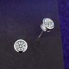 Female Earrings White Copper Electroplating Fourleaf Clover Heart Shape High Imitation Moissanite