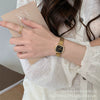 Female Fashion Metal Square Dial Quartz Watch