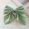 Female Hair Accessories Fabric Handmade Solid Color Bow Duck Bill Clip Hairpin