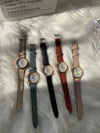 Female Leisure Quartz Watch With Colorful Fritillary Dial And Alloy Case