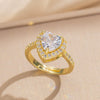 Female Necklace Titanium Steel Pendant With 18K Gold Zircon Set Heart Water Drop Bell Pattern Luxury New Style Design Sense Electroplated In Vacuum Furnace