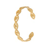 Female Personalized Street Niche Open Bracelet In Titanium Steel And Stainless Steel With Electroplating Treatment