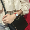 Female Retro Casual Quartz Watch With Alloy Case Genuine Leather Strap And Round Dial