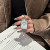 Female Student Casual Waterproof Square Dial Alloy Bracelet Quartz Watch With Stainless Steel Buckle And Mineral Reinforced Glass Mirror