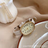 Female Student Digital Exam Watch Oval Dial Metal Case Ordinary Glass Mirror Fashion Style