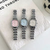 Female Student Fashion Light Luxury Square Dial Stainless Steel Band Alloy Case Quartz Watch
