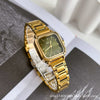 Female Student Fashion Square Alloy Case Steel Band Watch