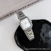 Female Student Fashion Square Alloy Case Steel Band Watch