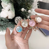 Female Student Leisure Style Alloy Case Ordinary Glass Mirror Bracelet Watch With Gradient Small Dial