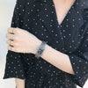 Female Student Square Alloy Bracelet Watch With Printed Logo Simple Cold Style Allmatch Chain Leisure Design