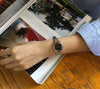 Female Student Square Silver Metal Alloy And Stainless Steel Bracelet Quartz Watch With Retro Artistic And Leisure Style