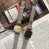 Female Student Square Silver Metal Alloy And Stainless Steel Bracelet Quartz Watch With Retro Artistic And Leisure Style