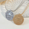 Festival Element Skull Necklace With Aztec Gold Coin Chain Alloy Material Geometric Styling Electroplating Treatment