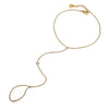 Finger Chain Foot Chain Titanium Steel 18K Gold Geometric Style For Women