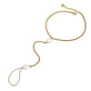 Finger Foot Chain Titanium Steel 18K Gold Geometric Style