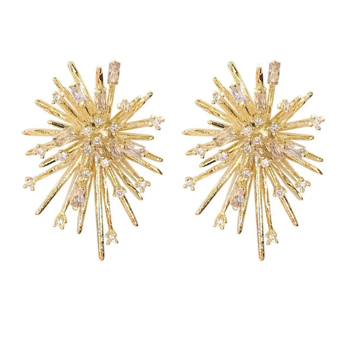 Firework Blasting Zircon Micro-Set Earrings New Tide Earrings Women