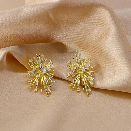 Firework Blasting Zircon Micro-Set Earrings New Tide Earrings Women