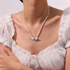 Fish Necklace Copper Natural Baroque Shaped Pearl Chain Electroplated Animal Pattern Jewelry