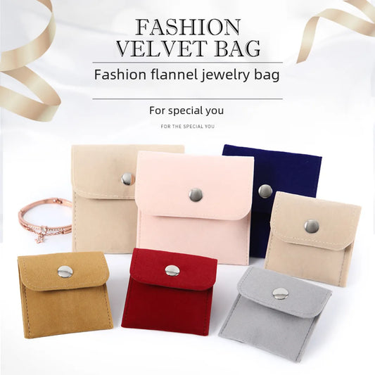 Flannel Coin Purse Jewelry Jewelry Jade Pendant Storage Bag Headset Lipstick Packaging Cloth Bag Pocket