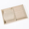 Flannel Jewelry Storage Tray Rectangle Splicing Design For Bracelets Rings Earrings Watches