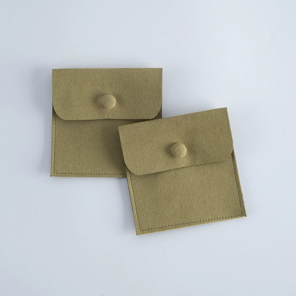 Flannel Velvet Jewelry Storage Bag Doublesided Perforated Snap Wholesale
