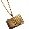Flip Book Cross Pendant Necklace Stainless Steel Geometric Gothic Genderless Style