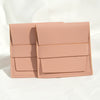 Flip Gift Imitation Leather Pu Jewelry Packaging Bag Thermal Transfer Printing For Necklace Ring Storage