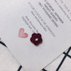 Flocked Velvet Fivepetal Flower Throughhole Beads Jewelry Earrings Nail Accessories Material Retro Style