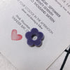 Flocked Velvet Fivepetal Flower Throughhole Beads Jewelry Earrings Nail Accessories Material Retro Style