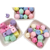 Flocking Geometric Beaded Bag Pendant Mobile Phone Chain Diy Handmade Accessories