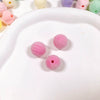 Flocking Geometric Beaded Bag Pendant Mobile Phone Chain Diy Handmade Accessories