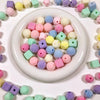 Flocking Geometric Beaded Bag Pendant Mobile Phone Chain Diy Handmade Accessories