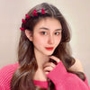 Flocking Heartshaped Hair Clips Electroplated Women's Hair Accessories