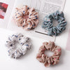 Floral Chiffon Scrunchie Hair Tie Handmade Highelastic Fabric Hair Accessory Wholesale