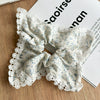 Floral Fabric Handmade Hair Tie For Women