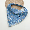 Floral Fabric Triangle Scarf Geometric Style Women's Headwear