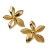 Floral Stainless Steel Stamping Earrings