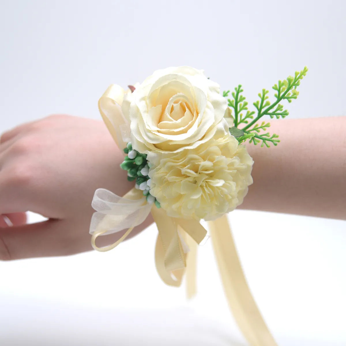 Simulation Flower Bride Bridesmaids Wrist Flower Wedding Props