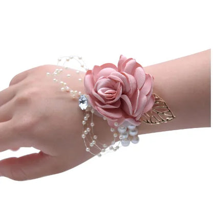 Simulation Flower Bride Bridesmaids Wrist Flower Wedding Props