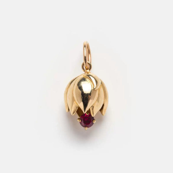 Flower Copper Rhinestones Electroplated Necklace