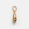Flower Copper Rhinestones Electroplated Necklace