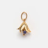 Flower Copper Rhinestones Electroplated Necklace