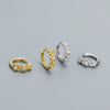 Flower Earrings 925 Silver Ins Style Electroplated