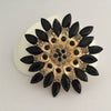 Flower Encrusted Alloy And Acrylic Brooch Electroplated Women's And Unisex Clothing Accessory