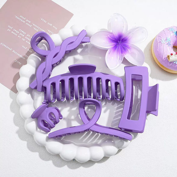 Flower Hairpin Set Acrylic Plumeria Baking Paint For Women