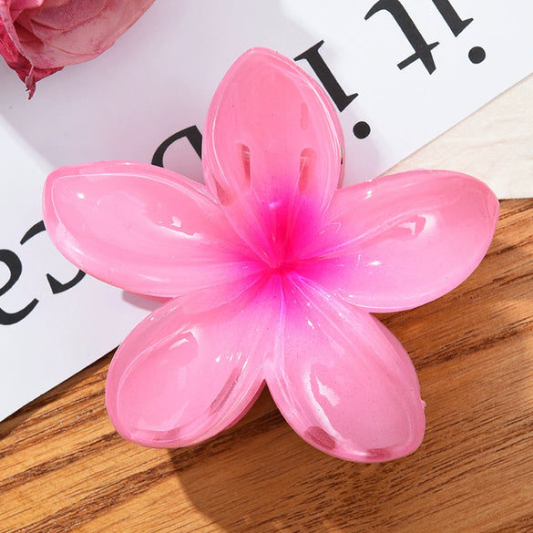 Flower Hairpins Feminine Highend Frangipani Style Electroplated