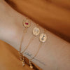 Flower Series Titanium Steel Jewelry With Electroplated Retro Exquisite Necklace And Bracelet For Women