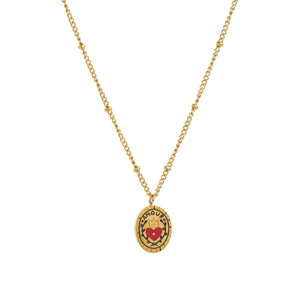 Flower Series Titanium Steel Jewelry With Electroplated Retro Exquisite Necklace And Bracelet For Women