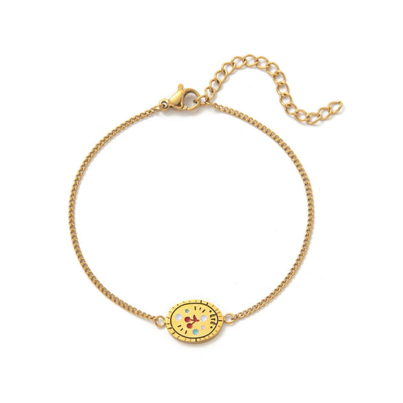 Flower Series Titanium Steel Jewelry With Electroplated Retro Exquisite Necklace And Bracelet For Women