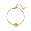 Flower Series Titanium Steel Jewelry With Electroplated Retro Exquisite Necklace And Bracelet For Women